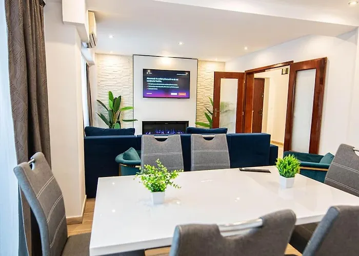 Ultra Luxury 3br 2bath & Amazing Views Apartman Bukarest